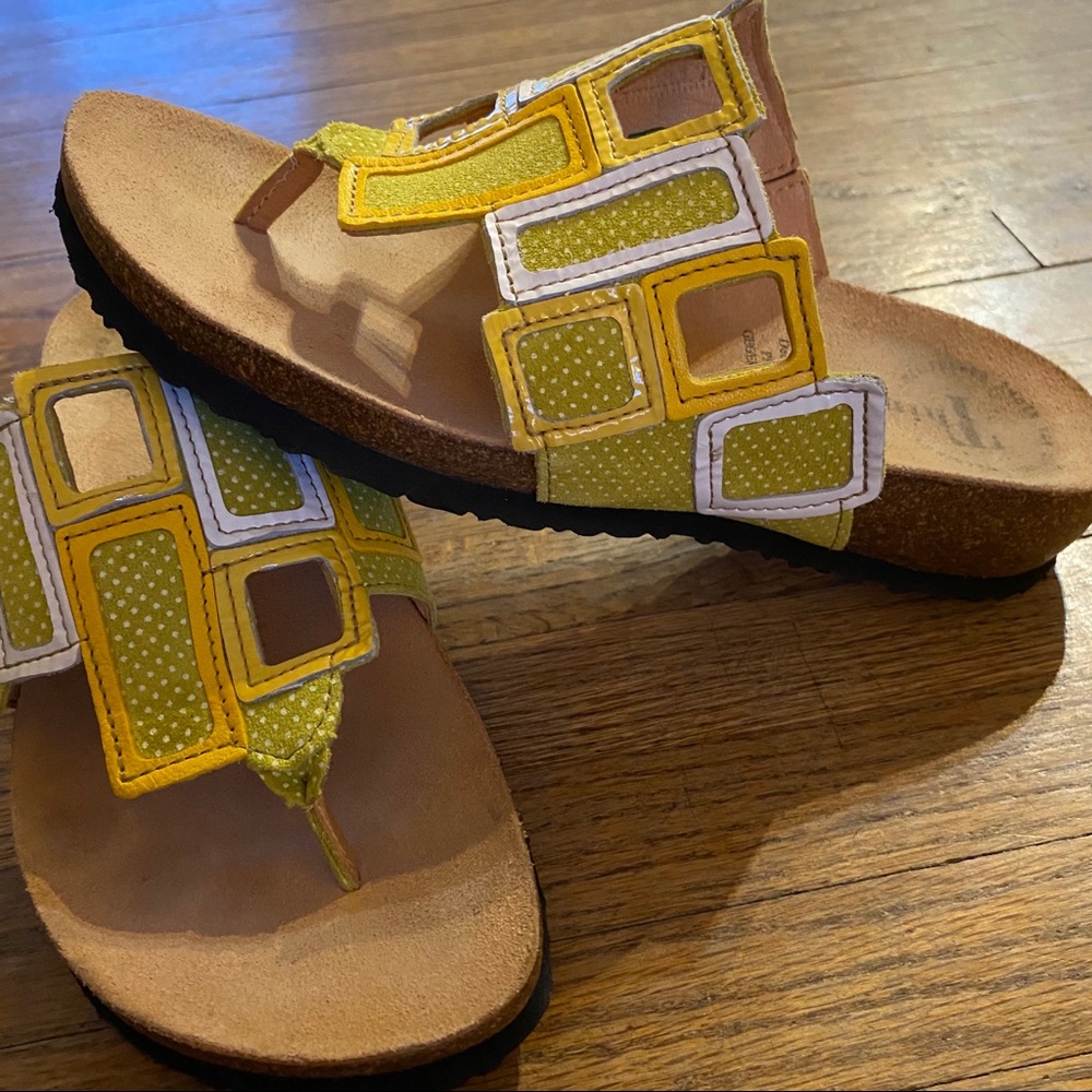 Think Sandels Cork Sole Retro Style Size 36/6